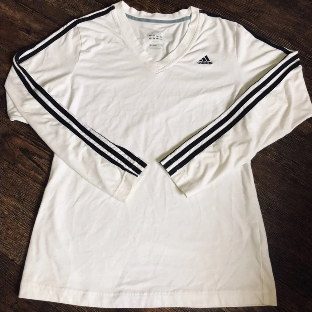 Adidas long sleeve v-cut